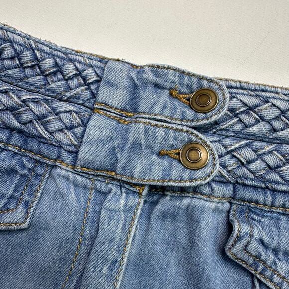 Free People High Waist Denim Skirt - Picture 2 of 7